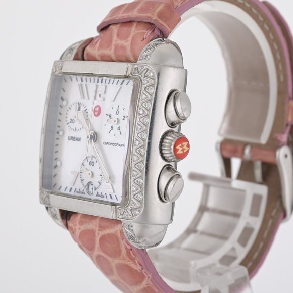 Michele Urban Diamond Bezel 33mm Women\'s Watch W/ Case & Strap main image 5